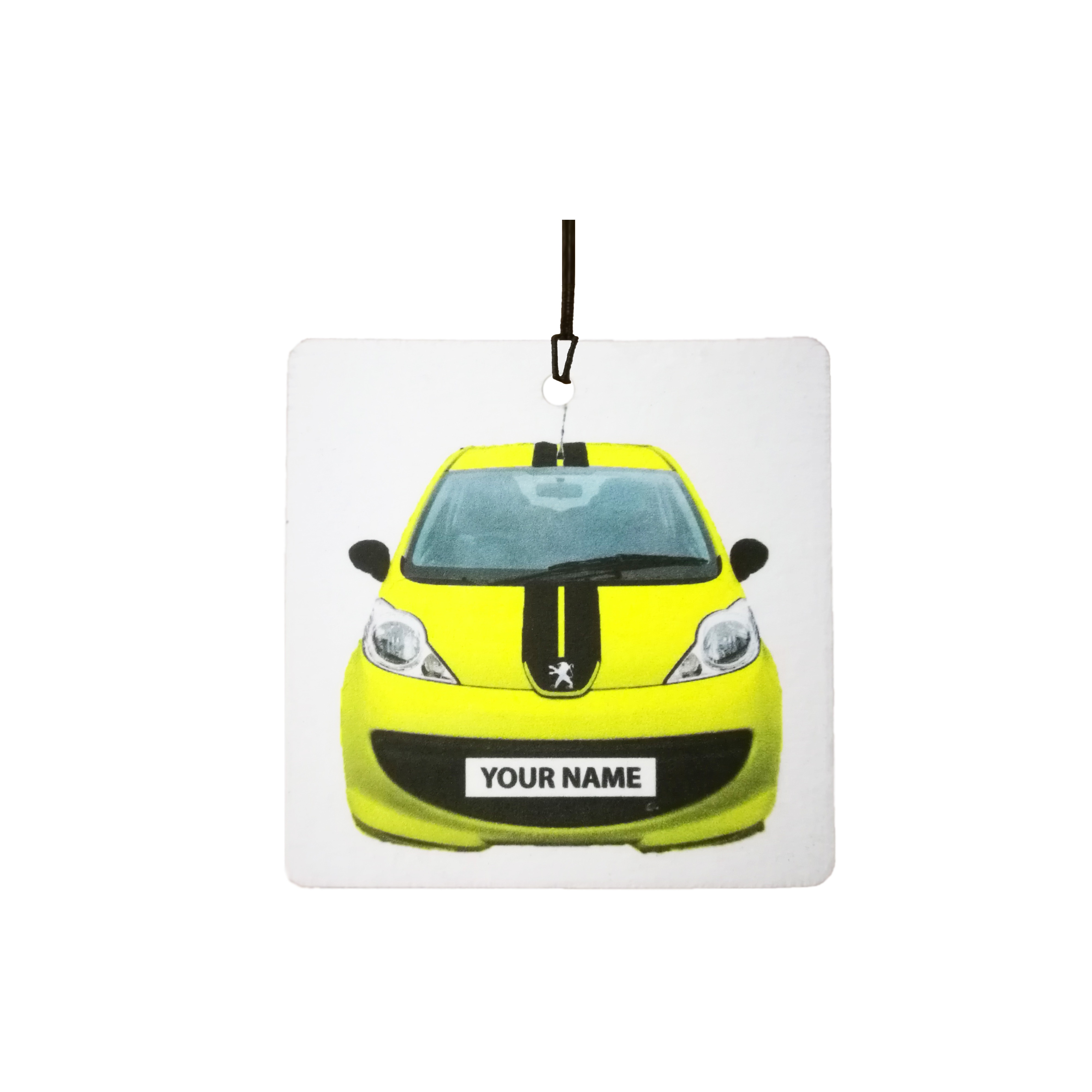 Your Name Yellow Peugeot 107