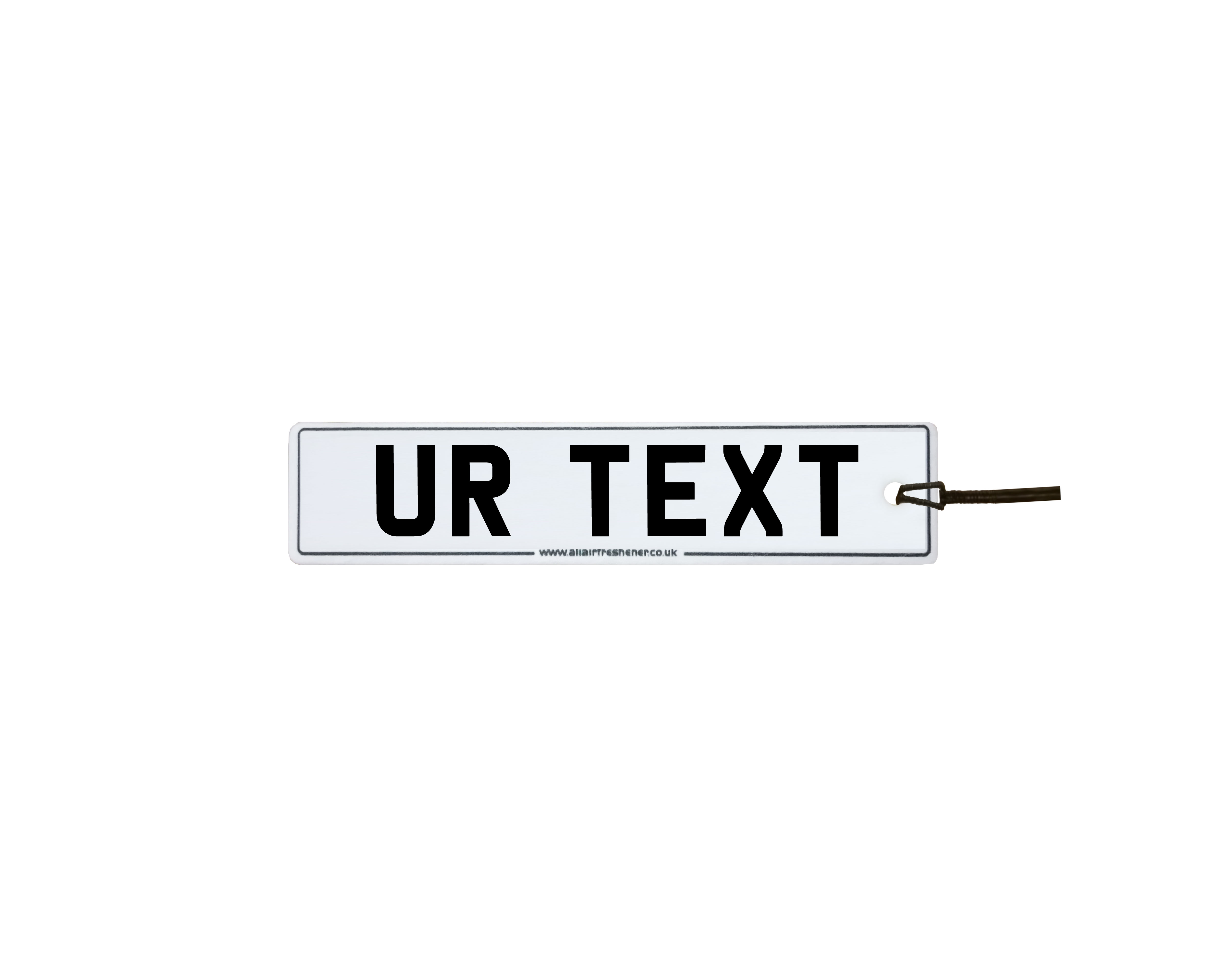 Custom Text Number Plate