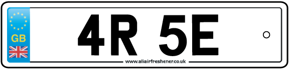4R 5E Number Plate