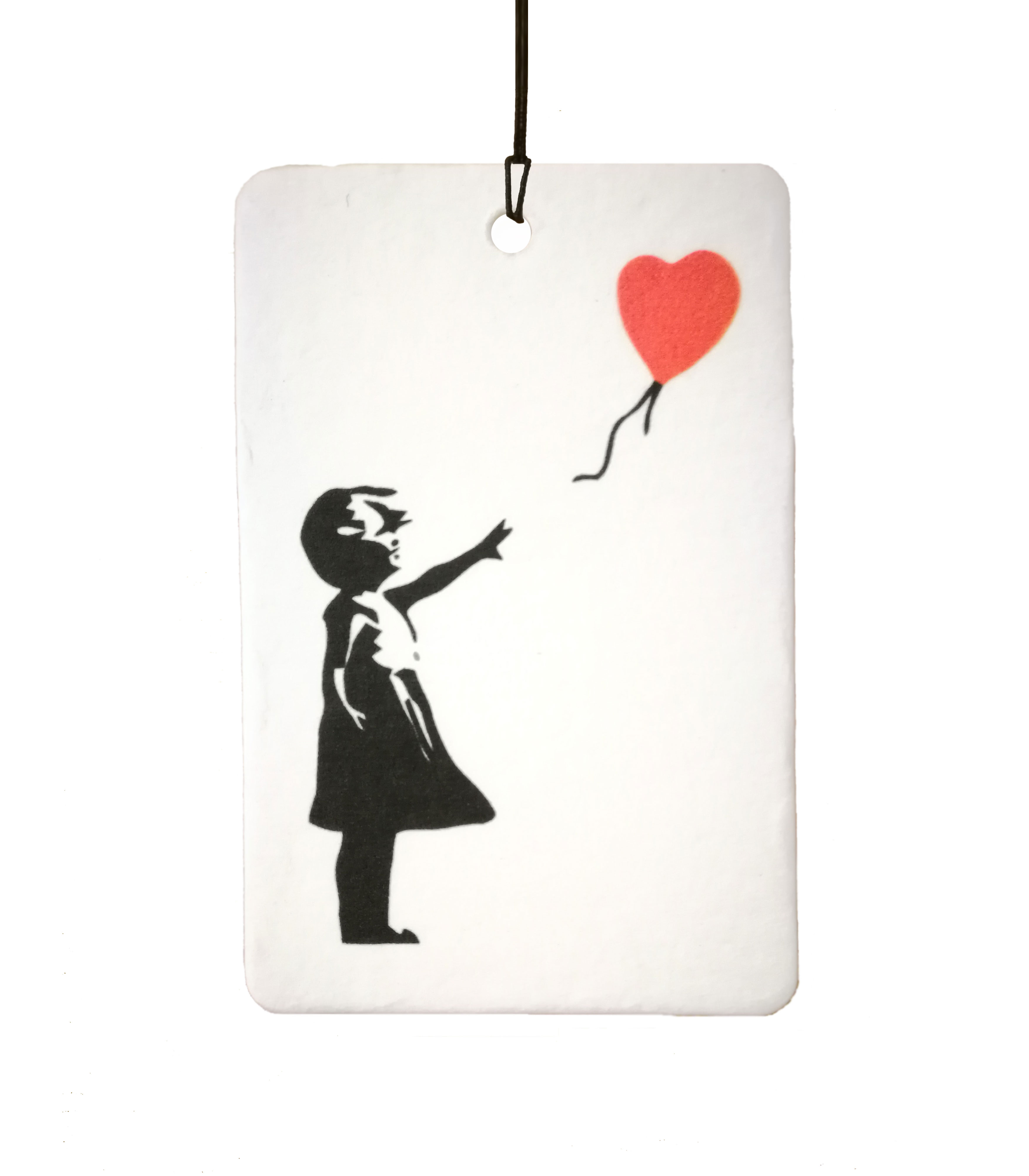 Girl With Red Heart Balloon