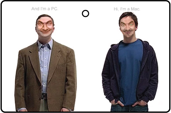Bean I'm a PC and I'm a Mac