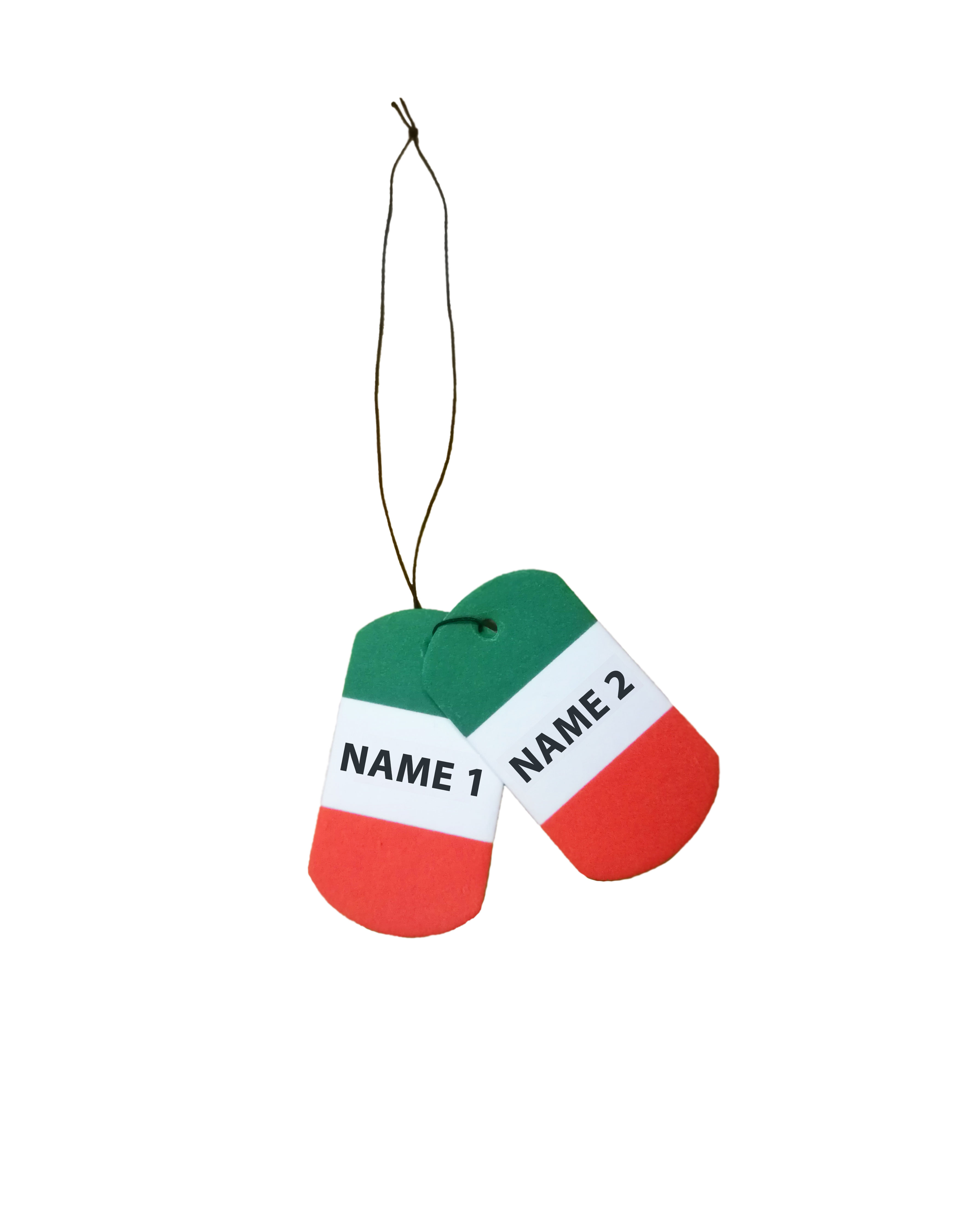Personalised Italy Dog Tag