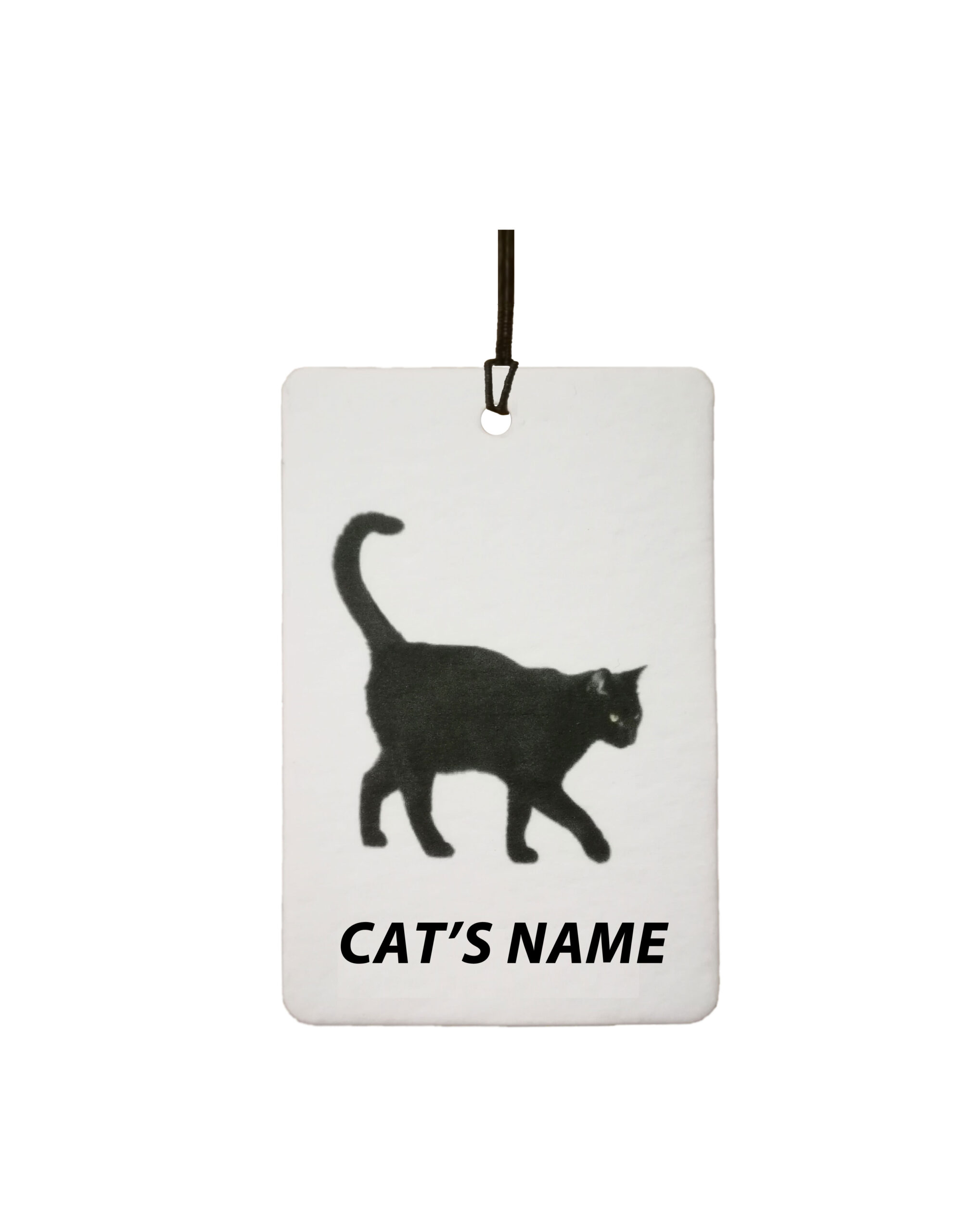 Personalised Cat's Name Black Cat