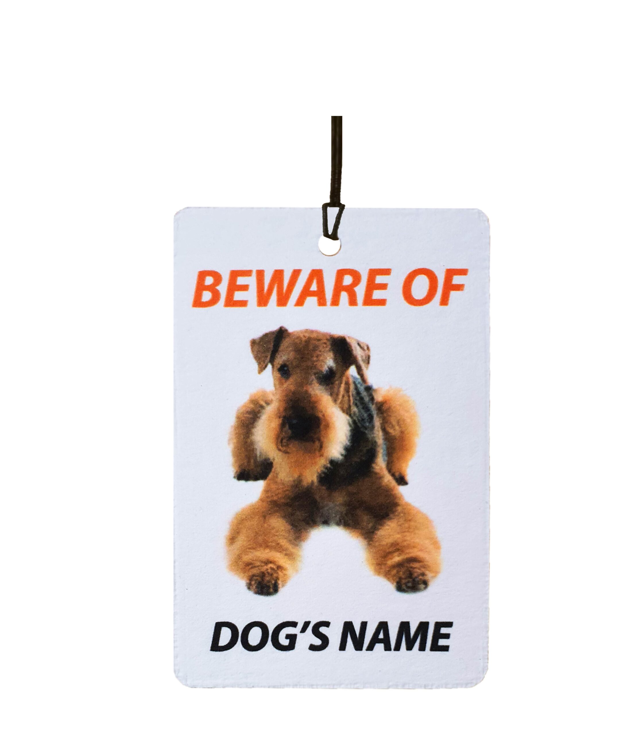 Personalised Dog's Name Airedale Terrier