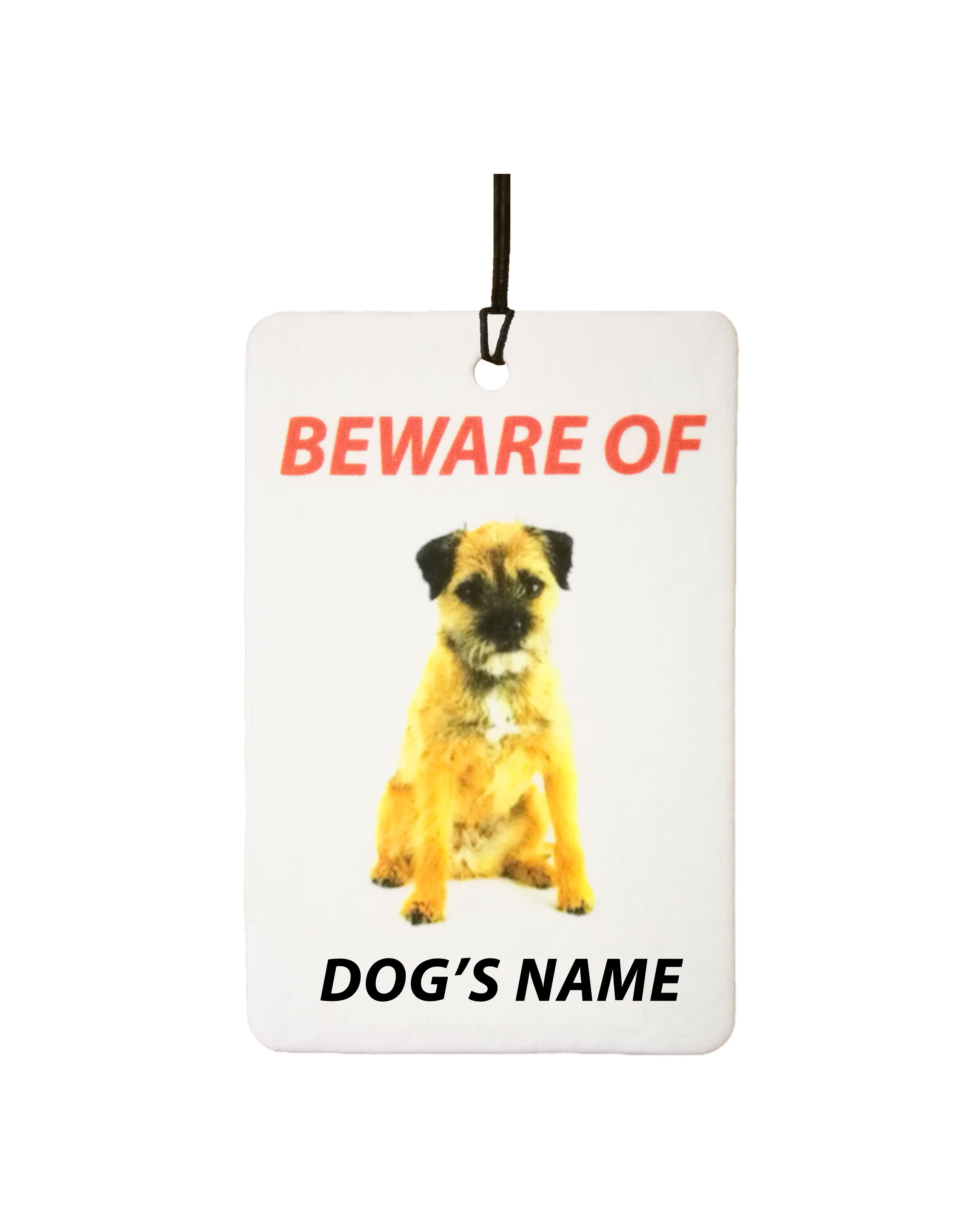 Personalised Dog's Name Border Terrier