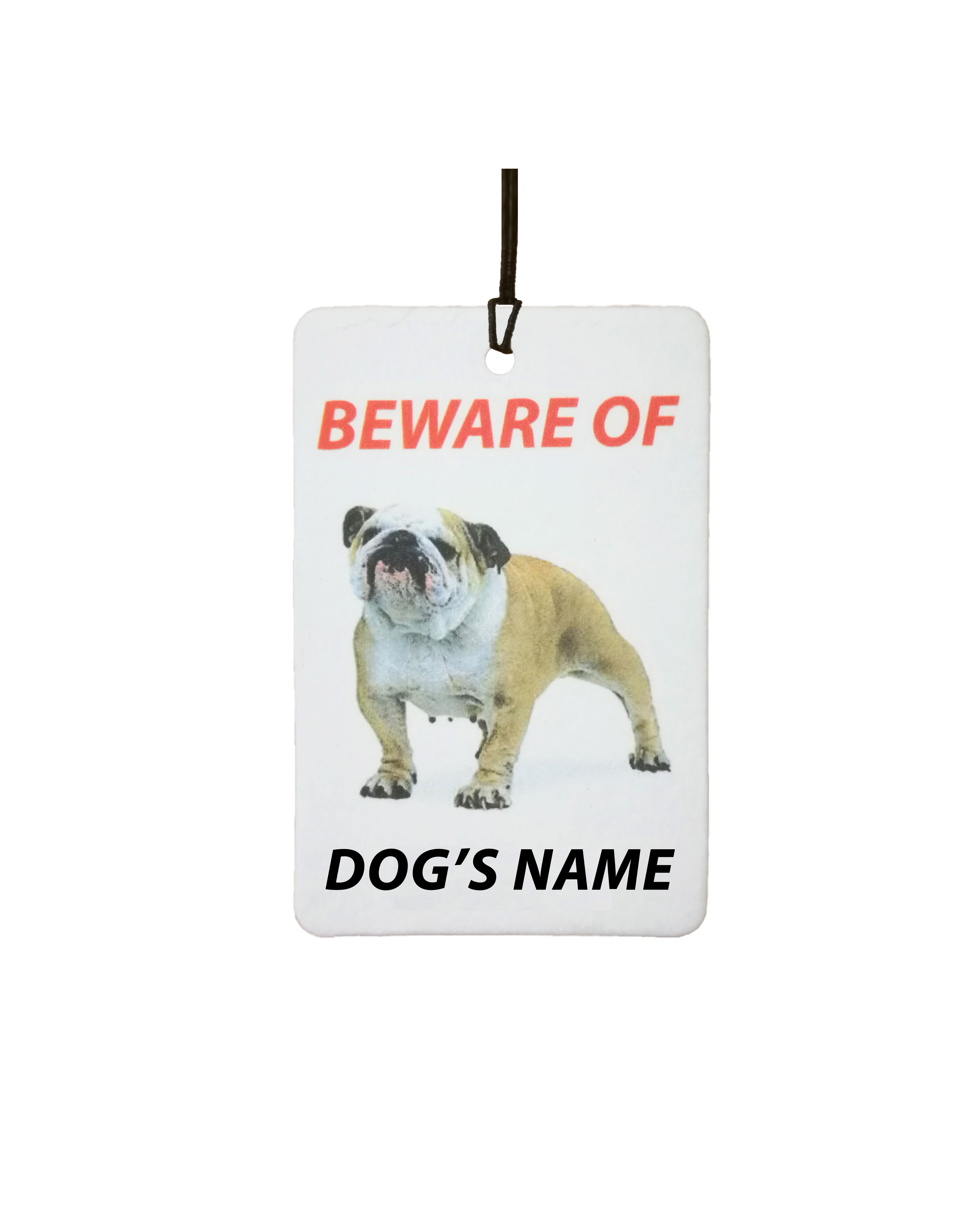 Personalised Dog's Name British Bulldog