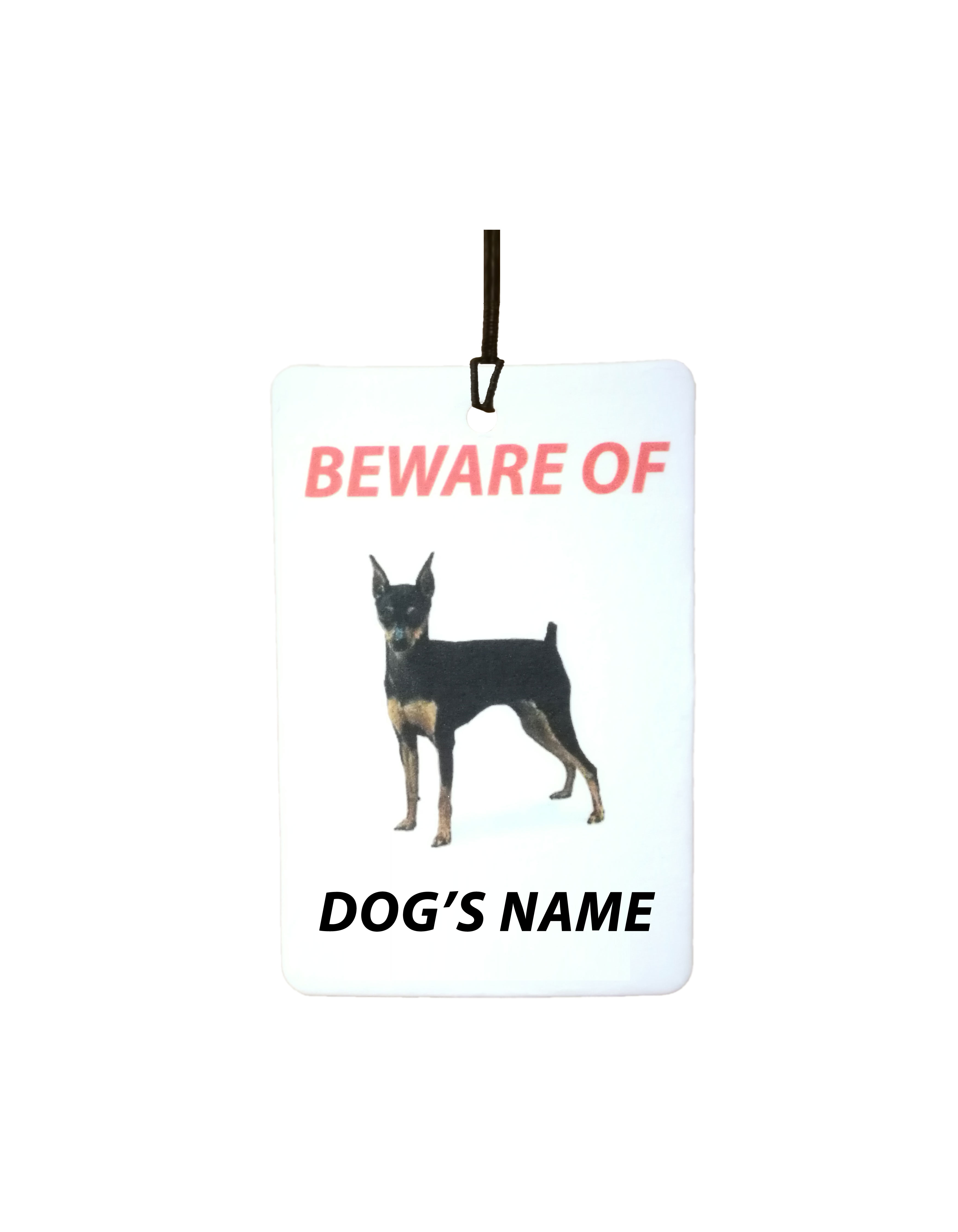 Personalised Dog's Name Miniature Pinscher