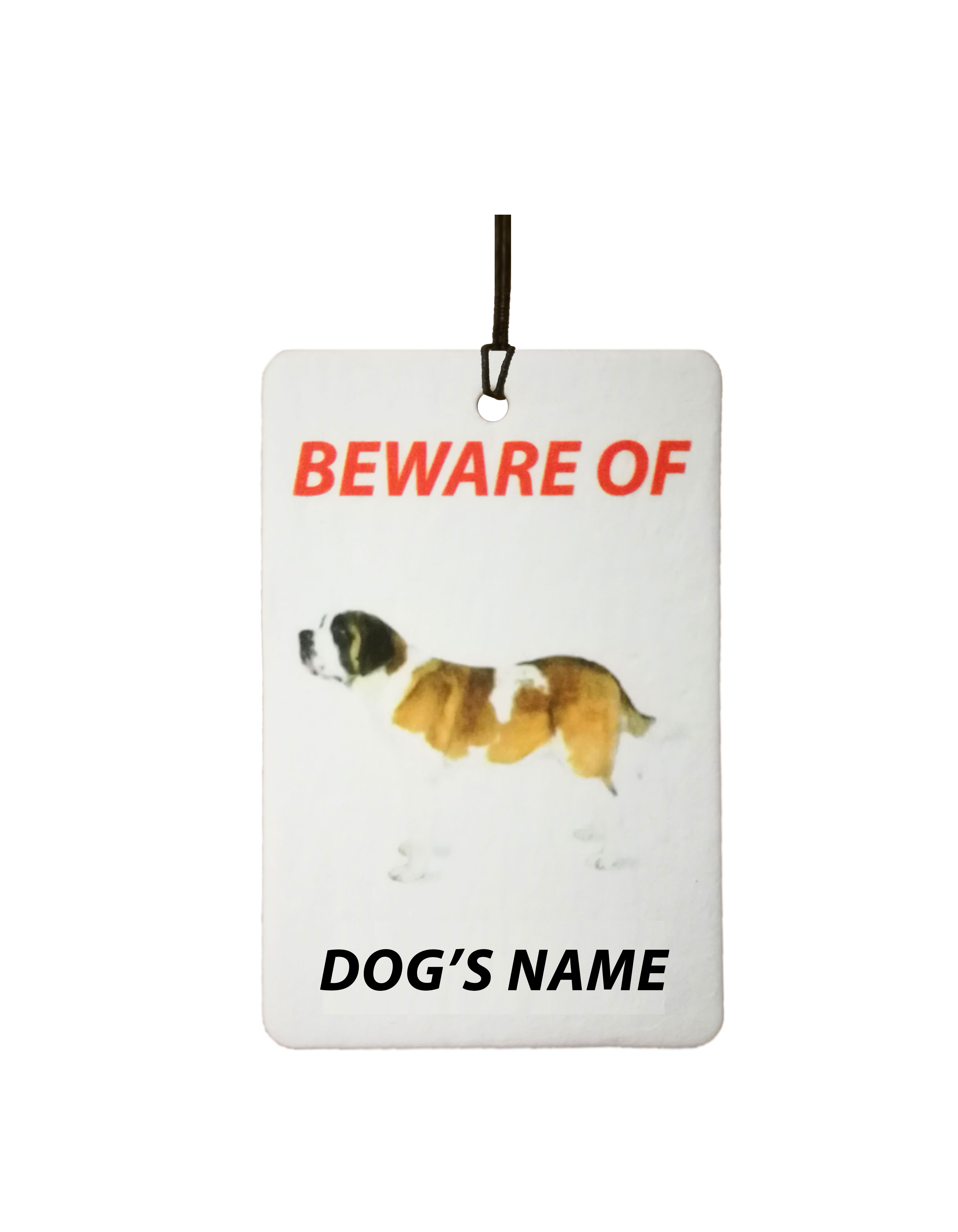 Personalised Dog's Name Saint Bernard