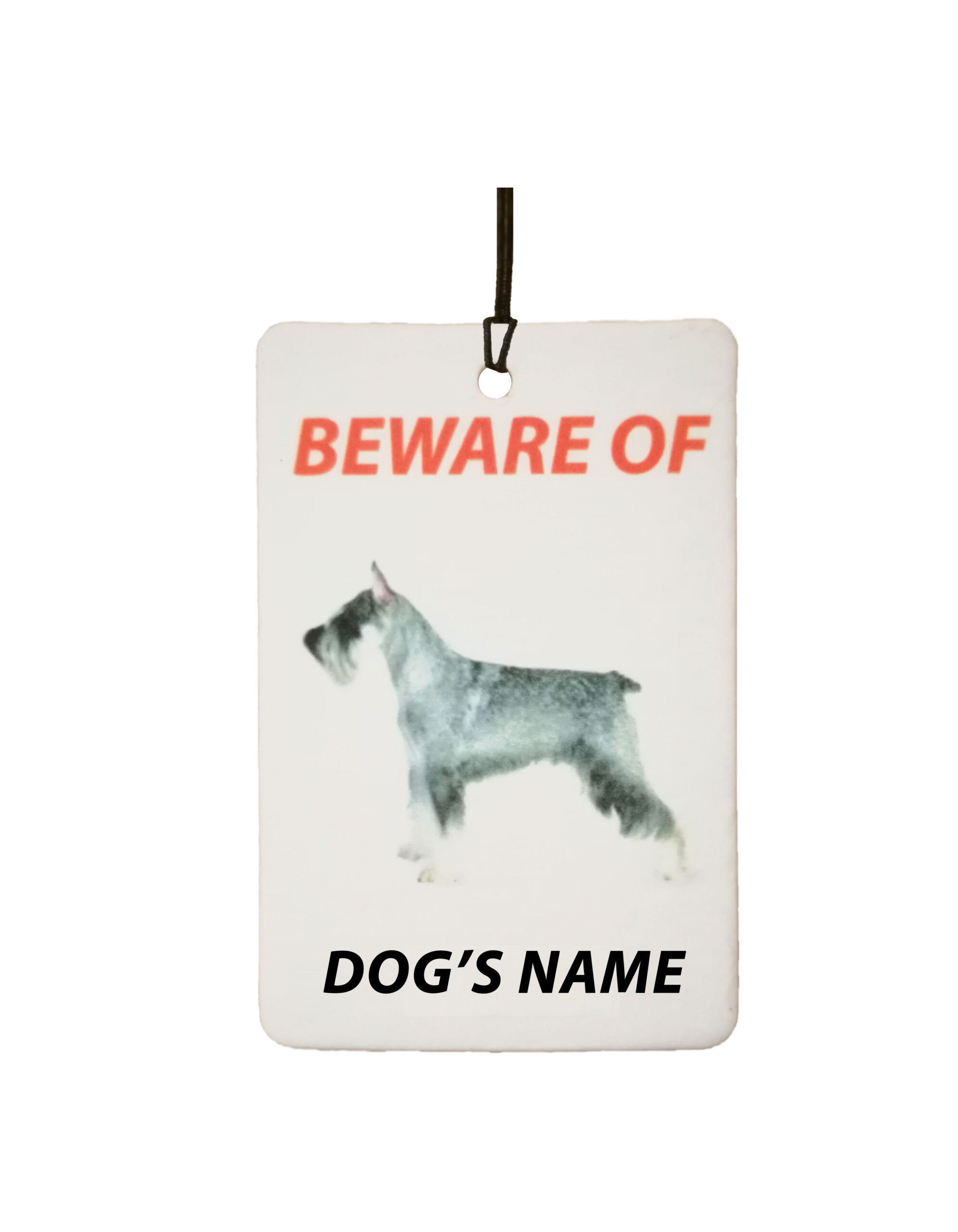 Personalised Dog's Name Schnauzer
