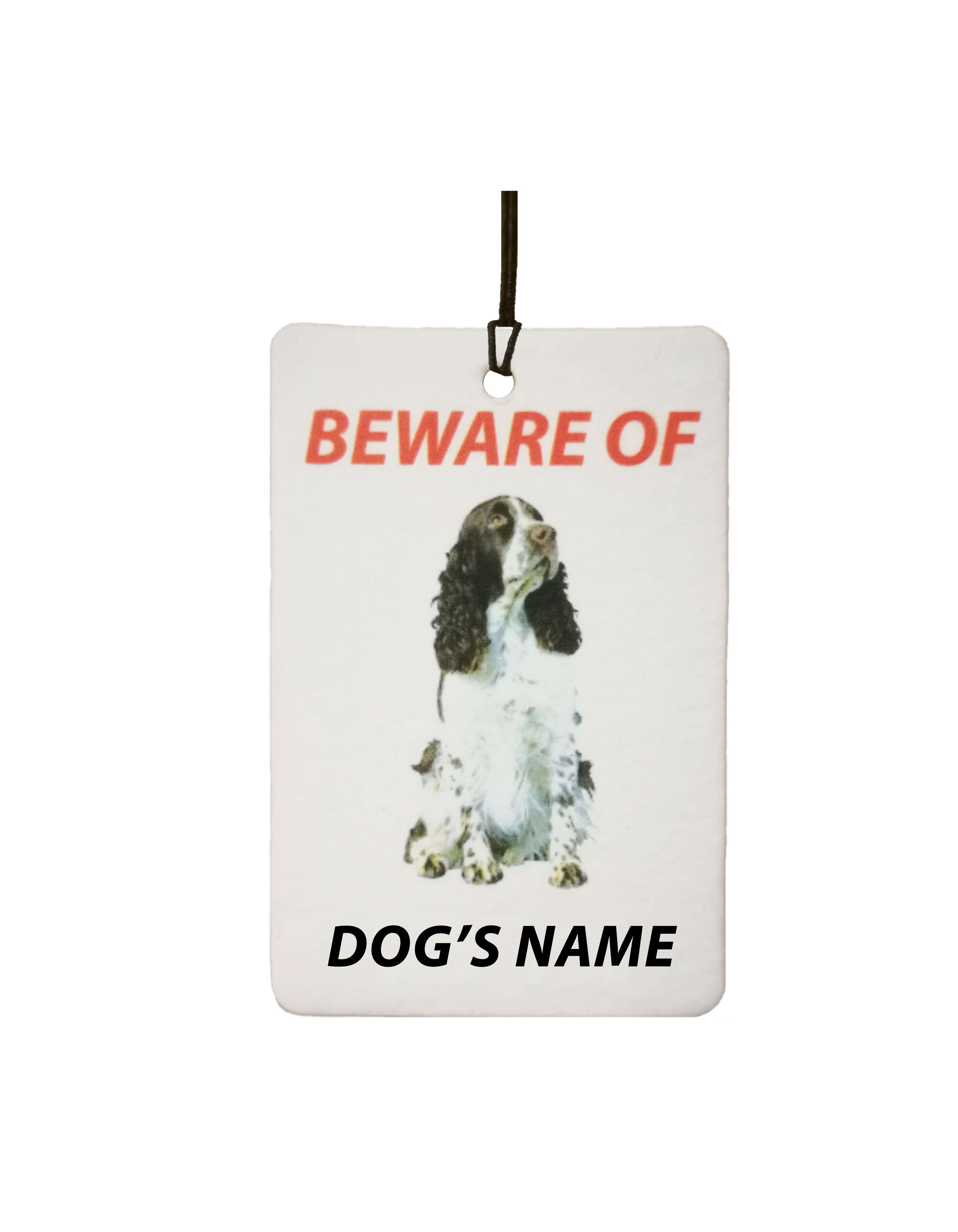 Personalised Dog's Name Springer Spaniel