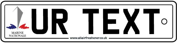 Personalised French Navy Number Plate