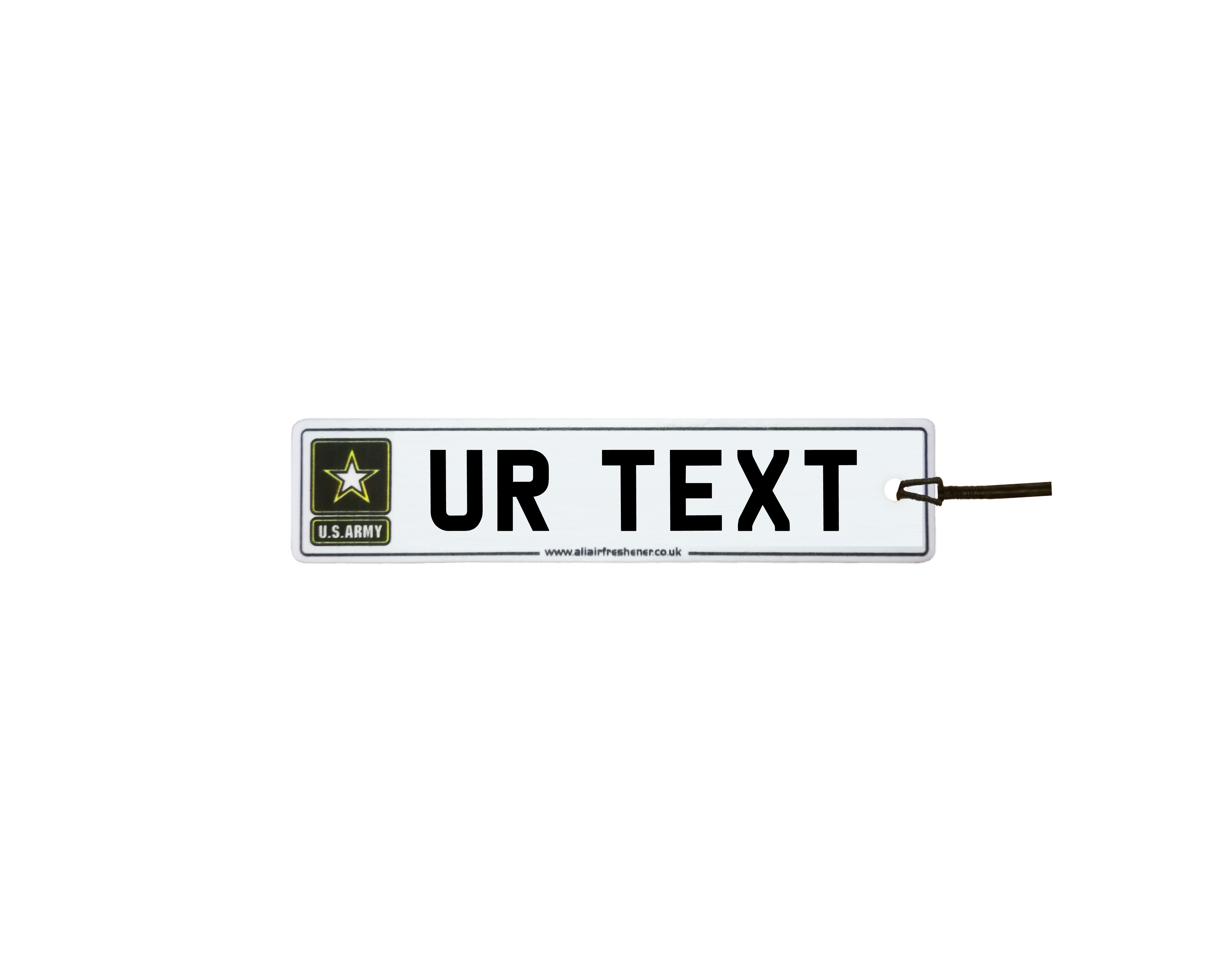 Personalised US Army Number Plate