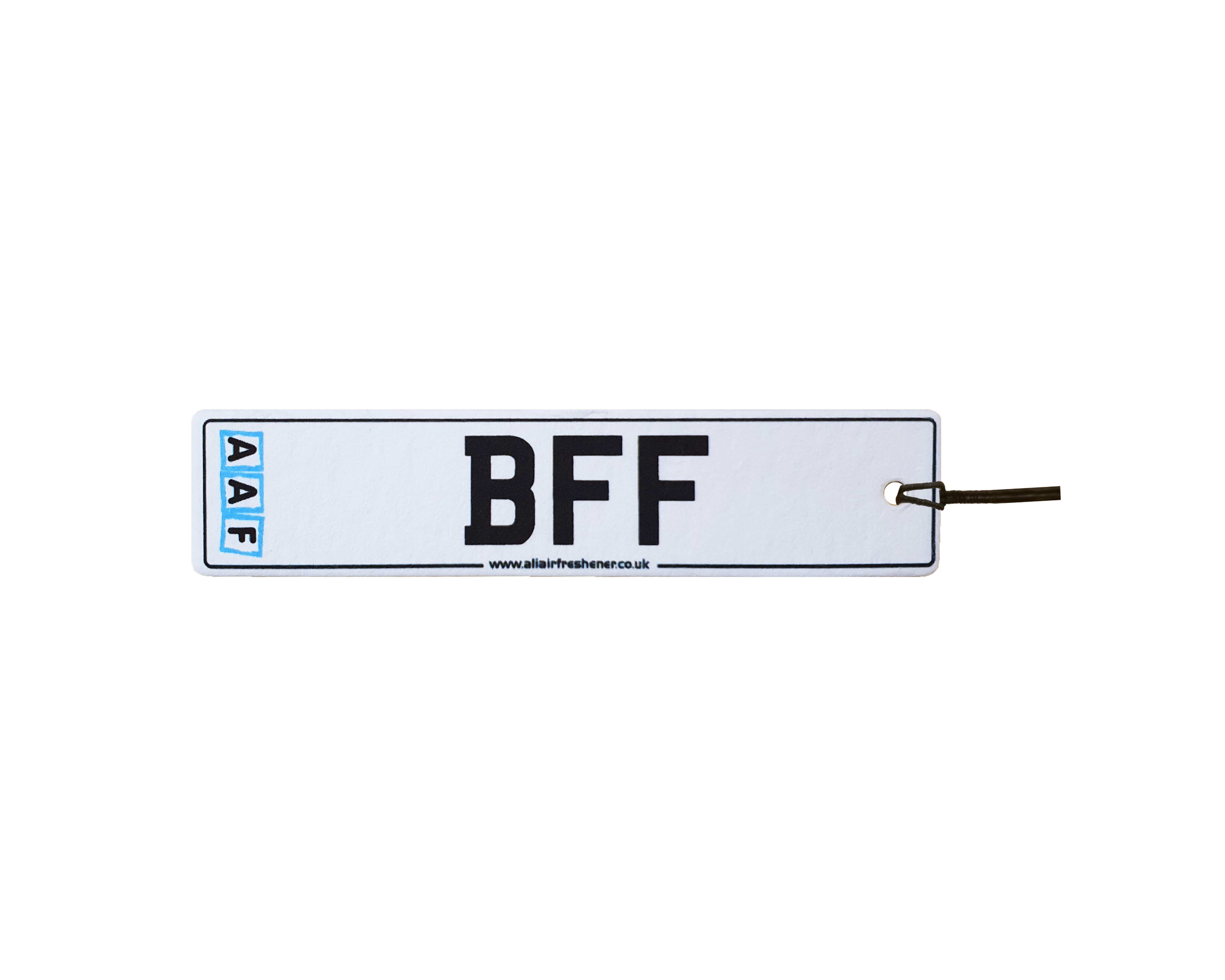 AAF - BEST FRIENDS FOREVER Number Plate