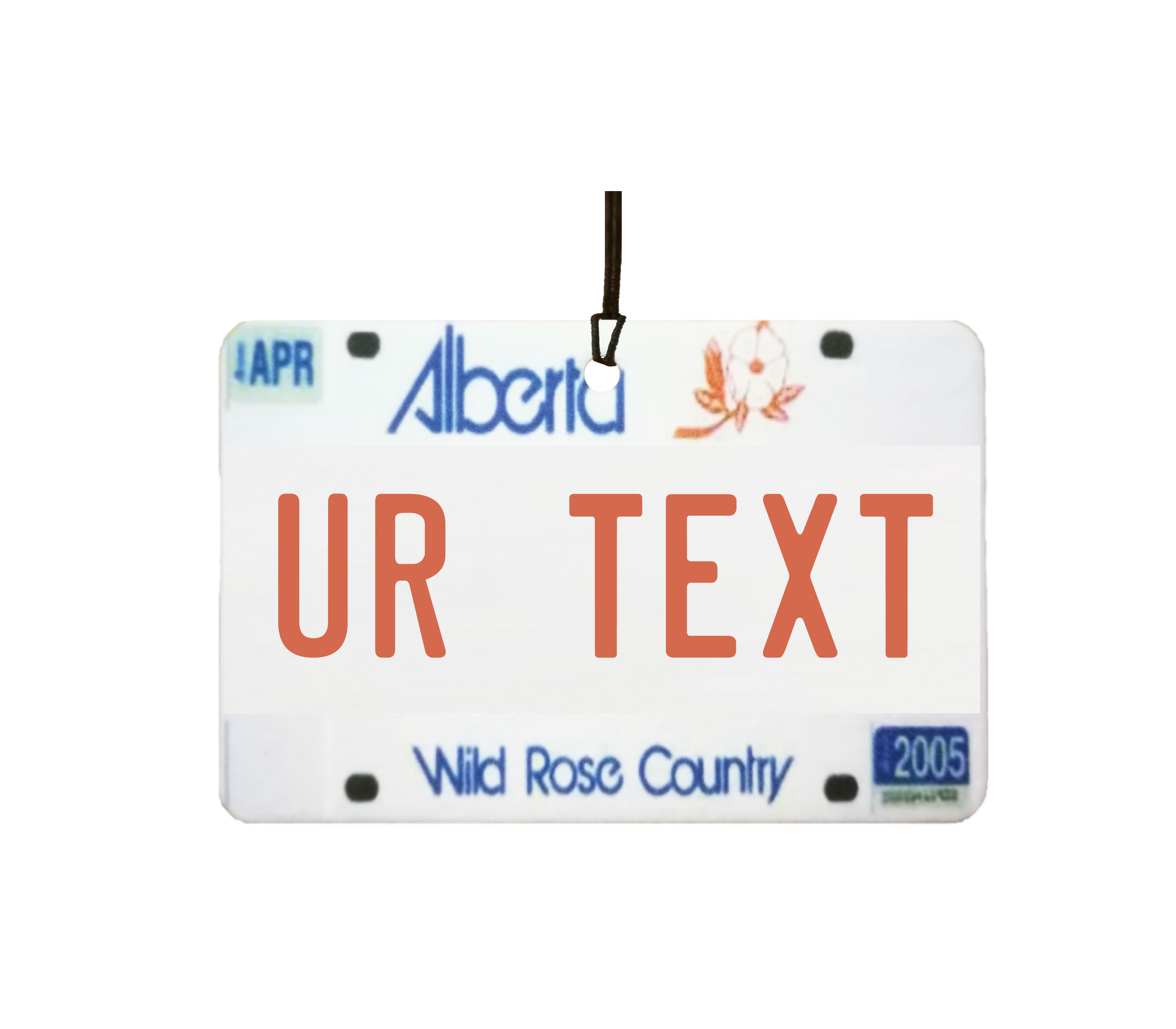 Personalised Alberta License Plate