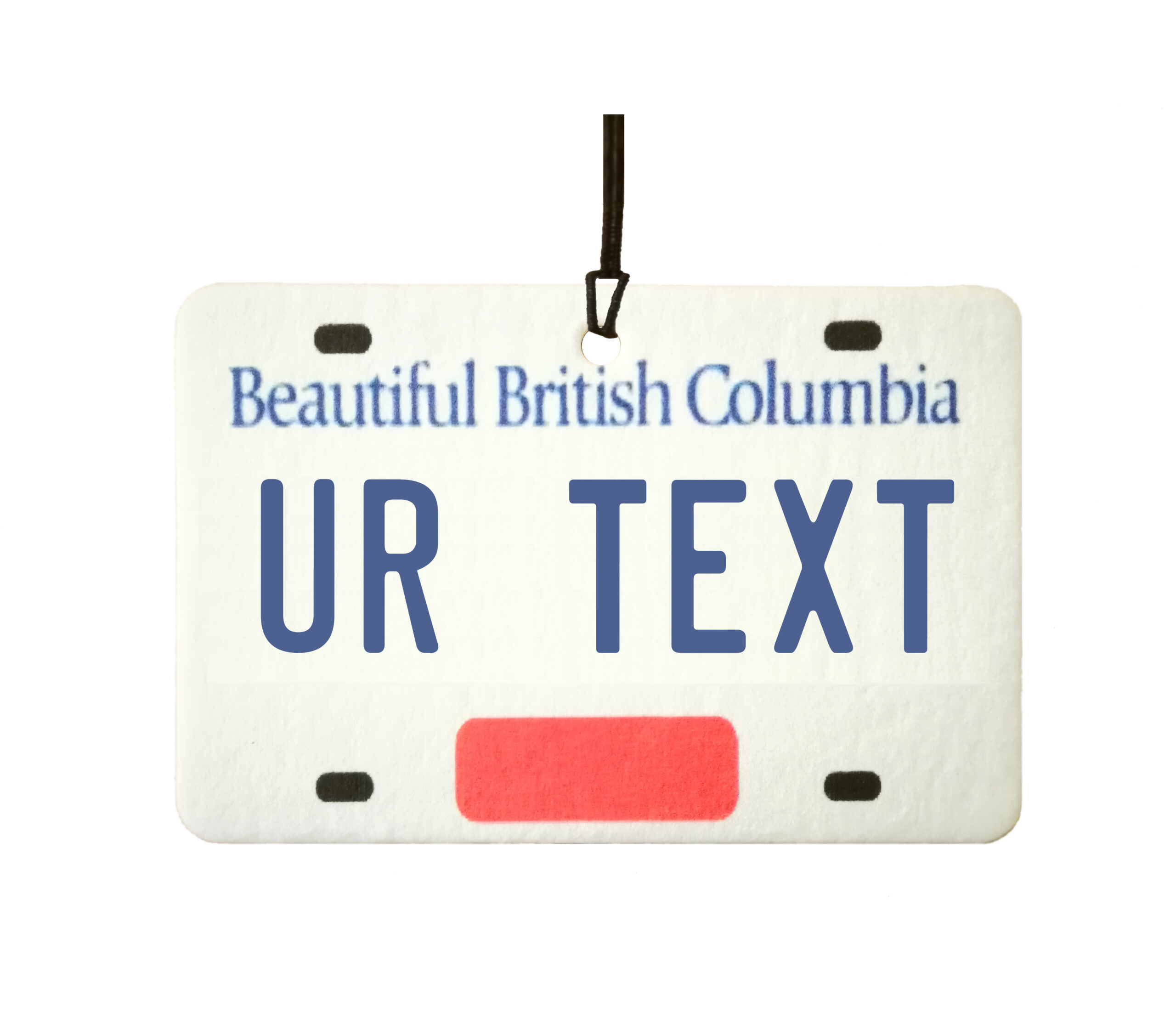 Personalised British Columbia License Plate