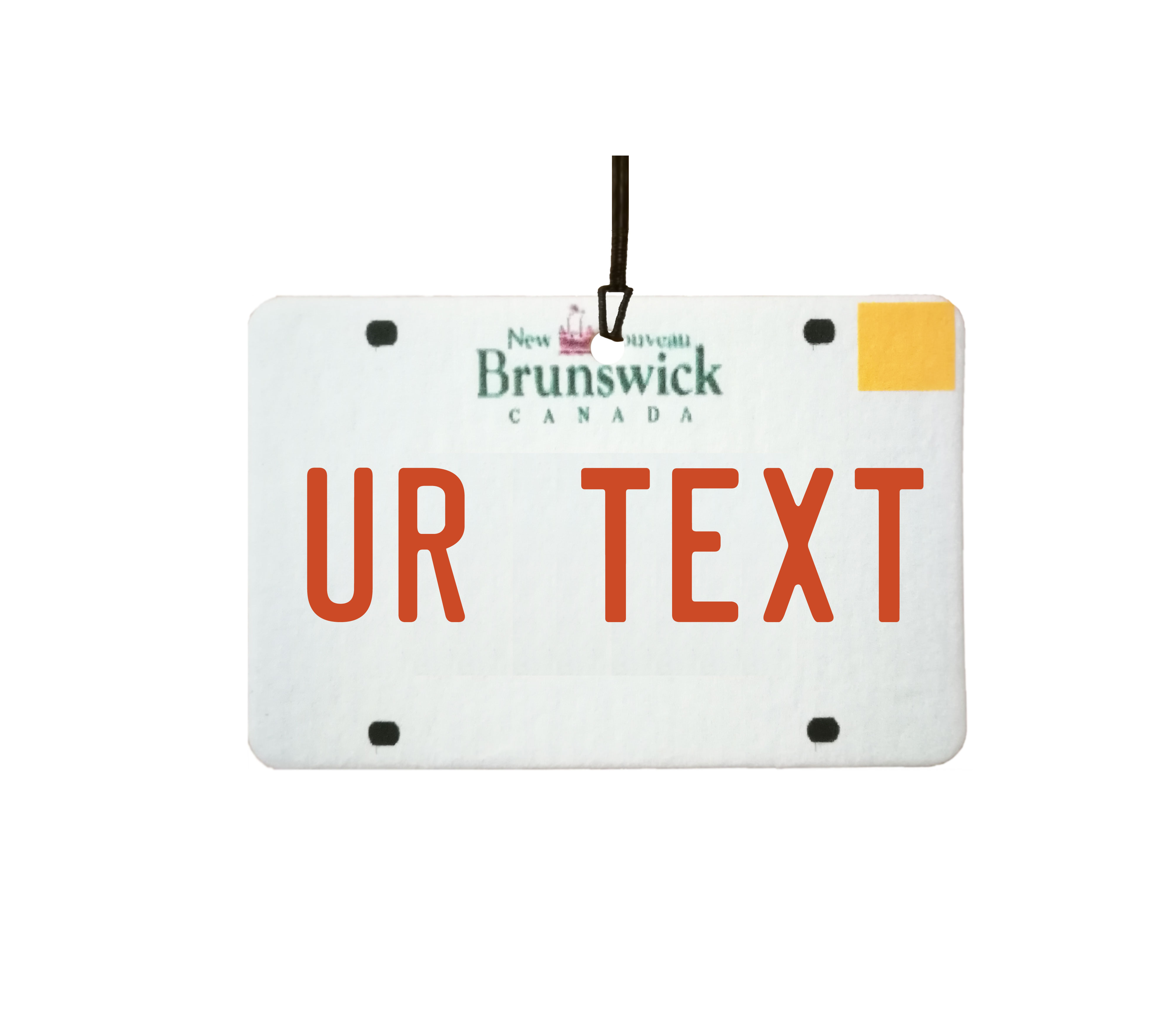 Personalised New Brunswick License Plate