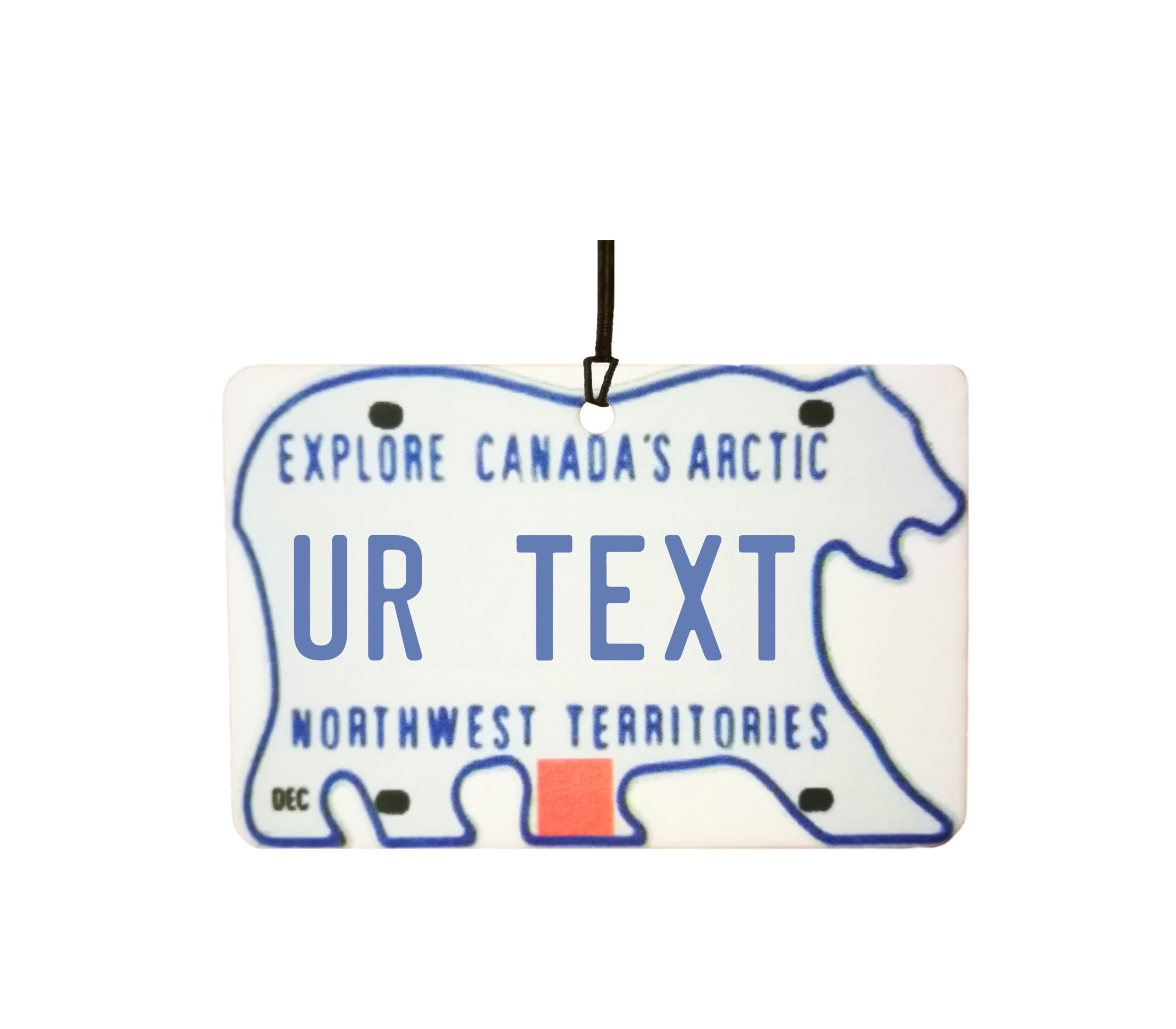 Personalised Northwest Territories License Plate