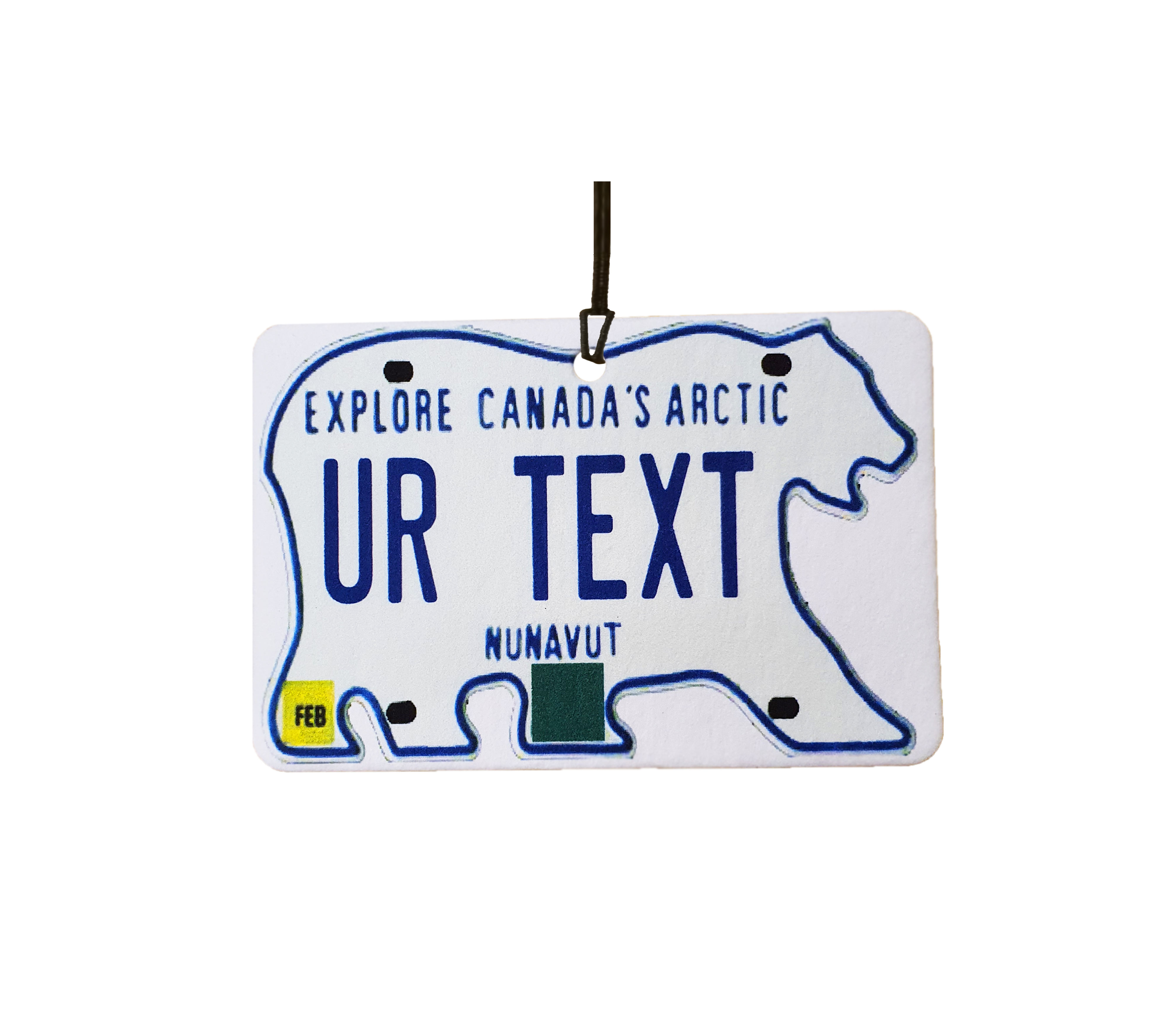 Personalised Nunavut License Plate