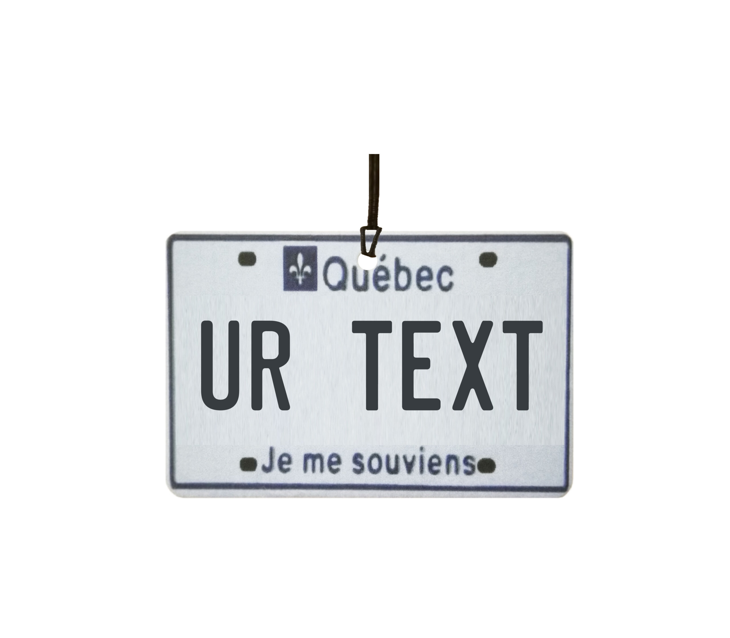 Personalised Quebec License Plate