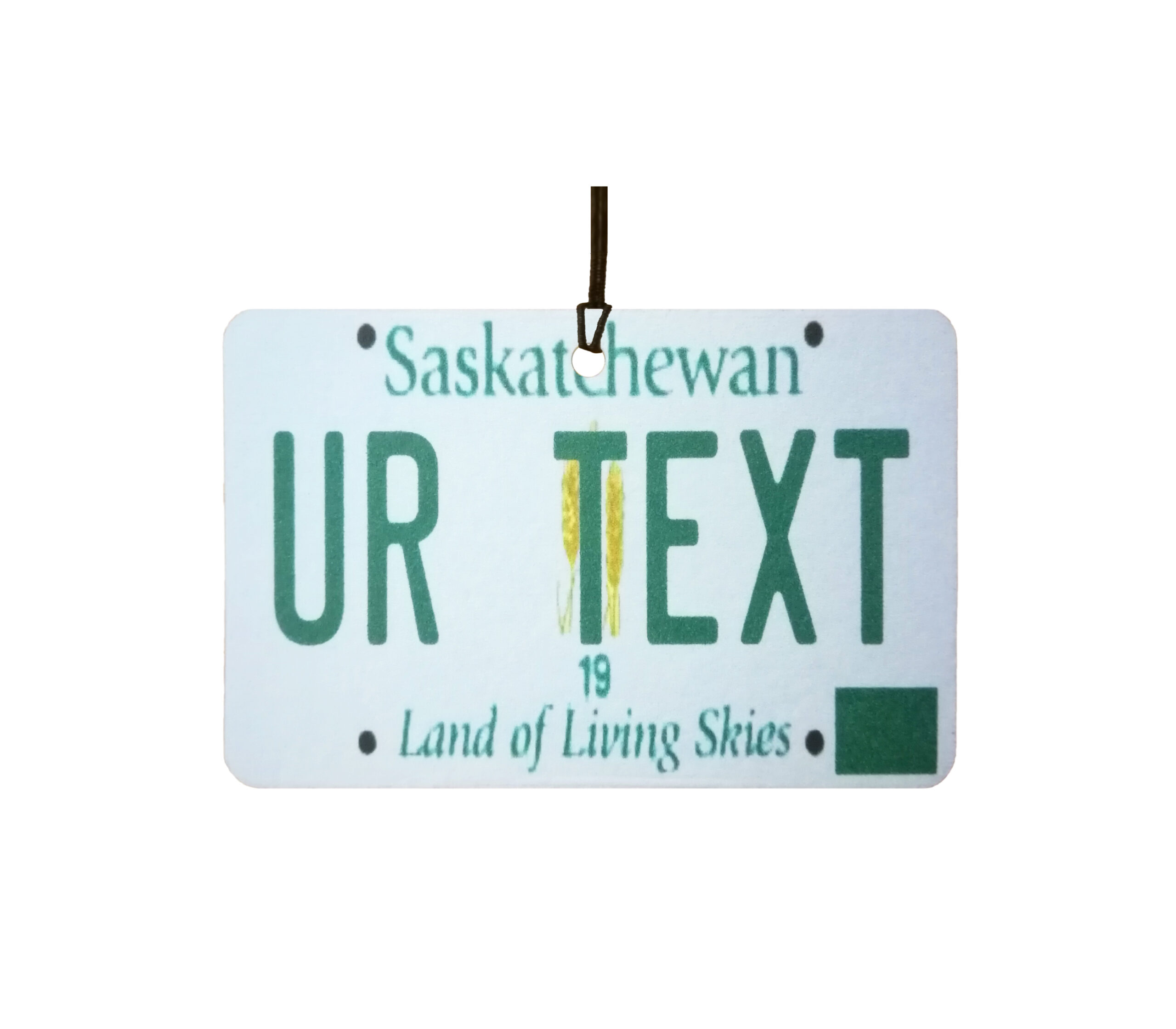 Personalised Saskatchewan License Plate