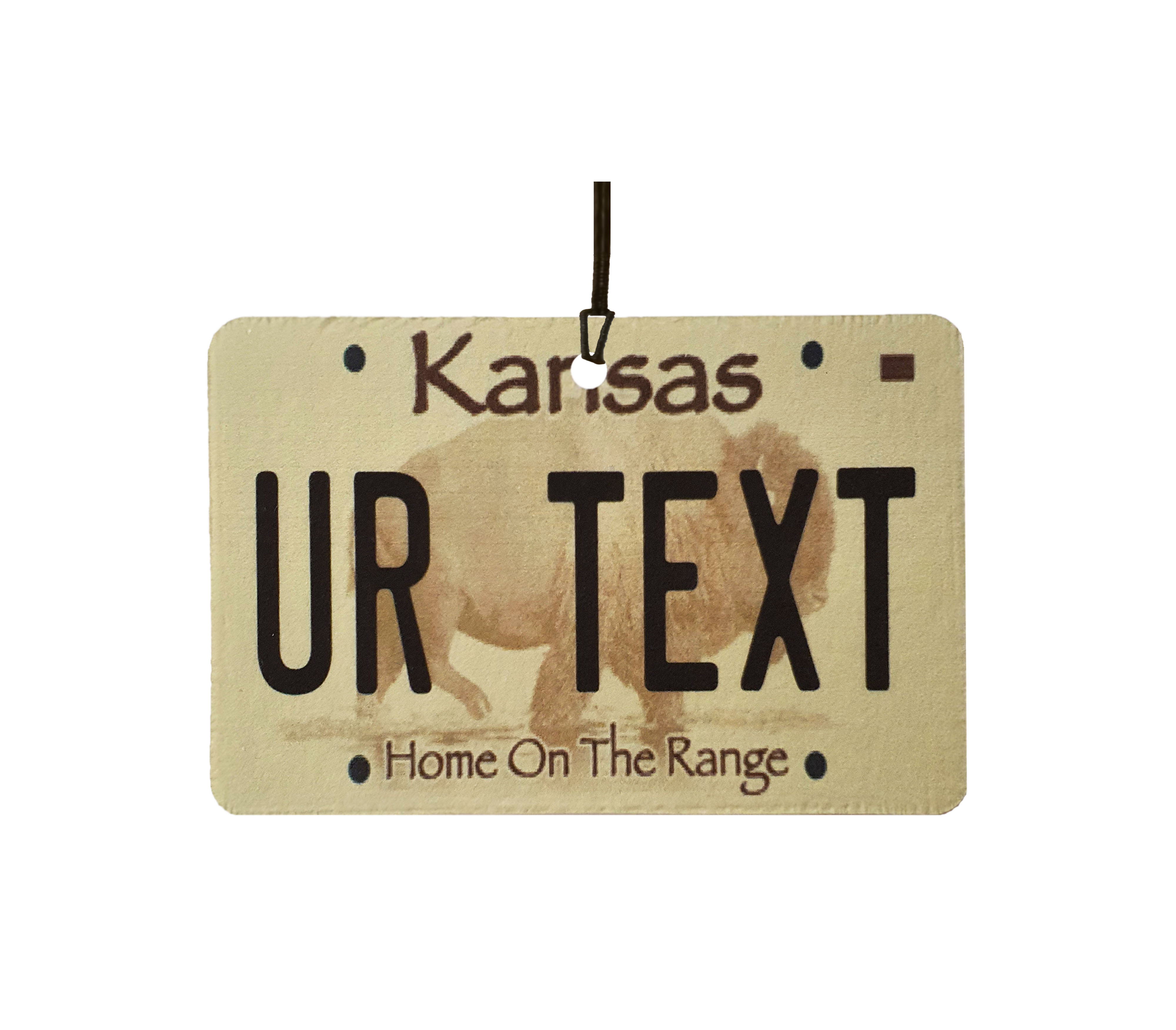 Personalised Kansas License Plate