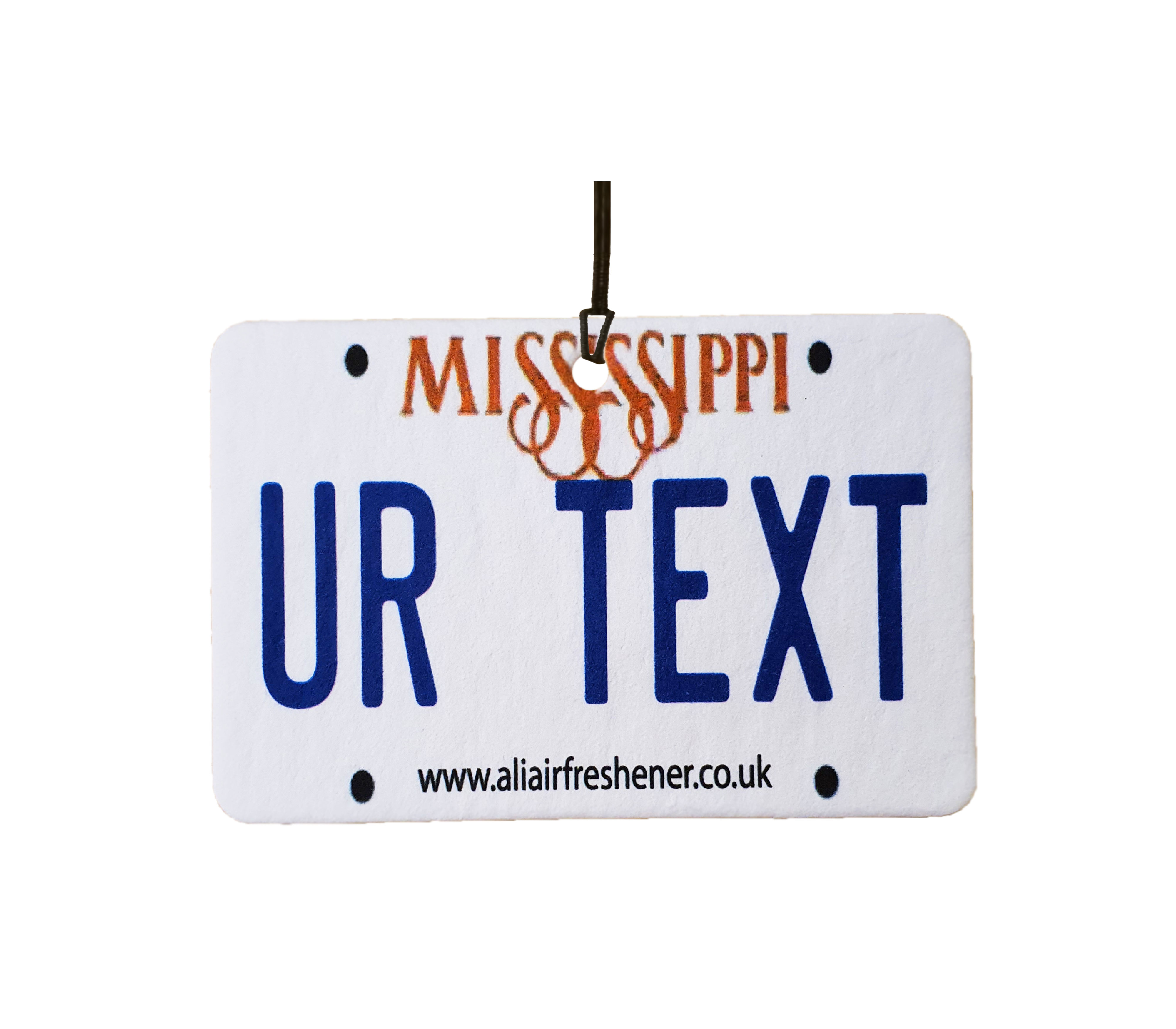 Personalised Mississippi License Plate
