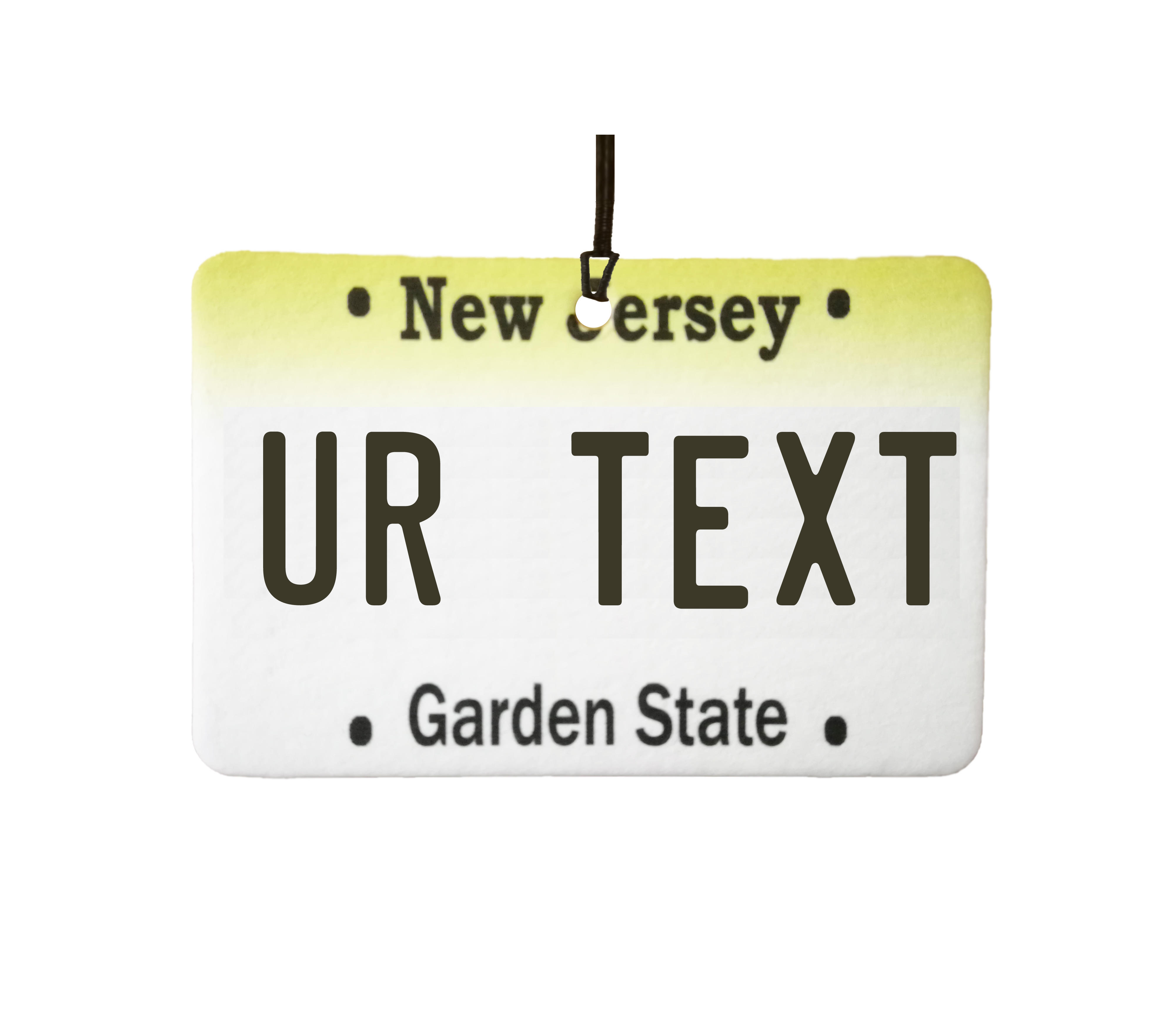 Personalised New Jersey License Plate