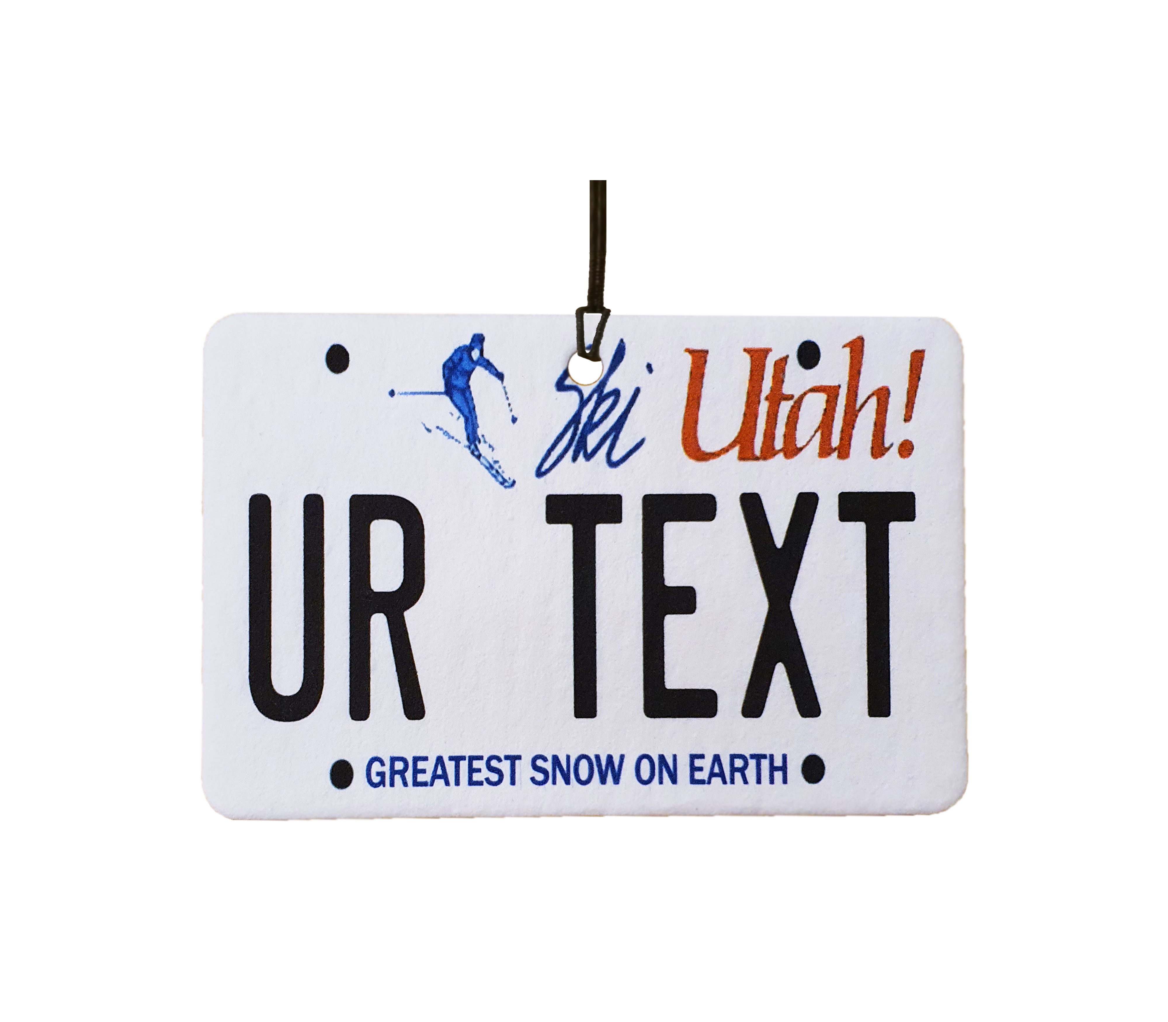 Personalised Utah License Plate
