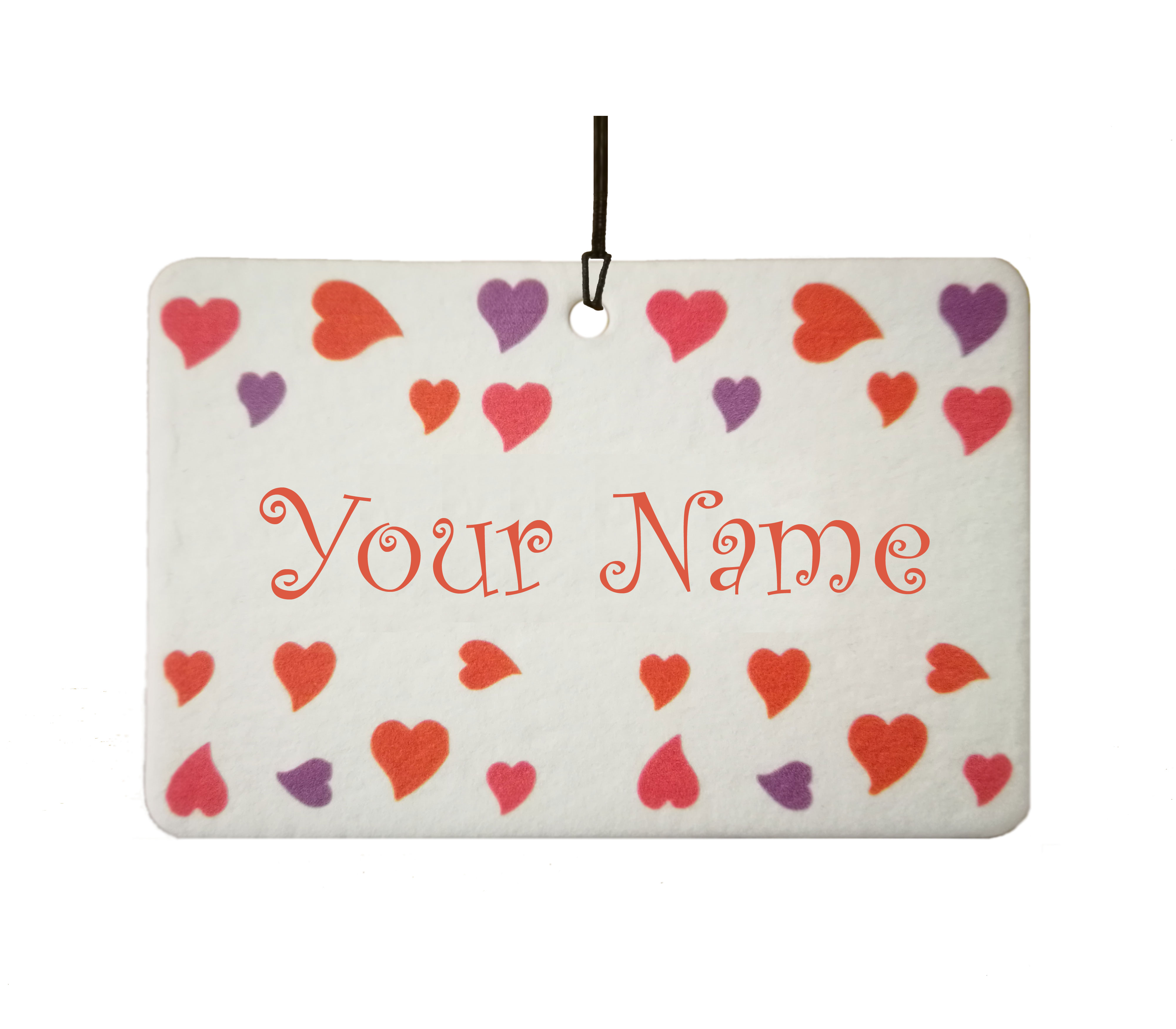 Personalised Name Love Hearts