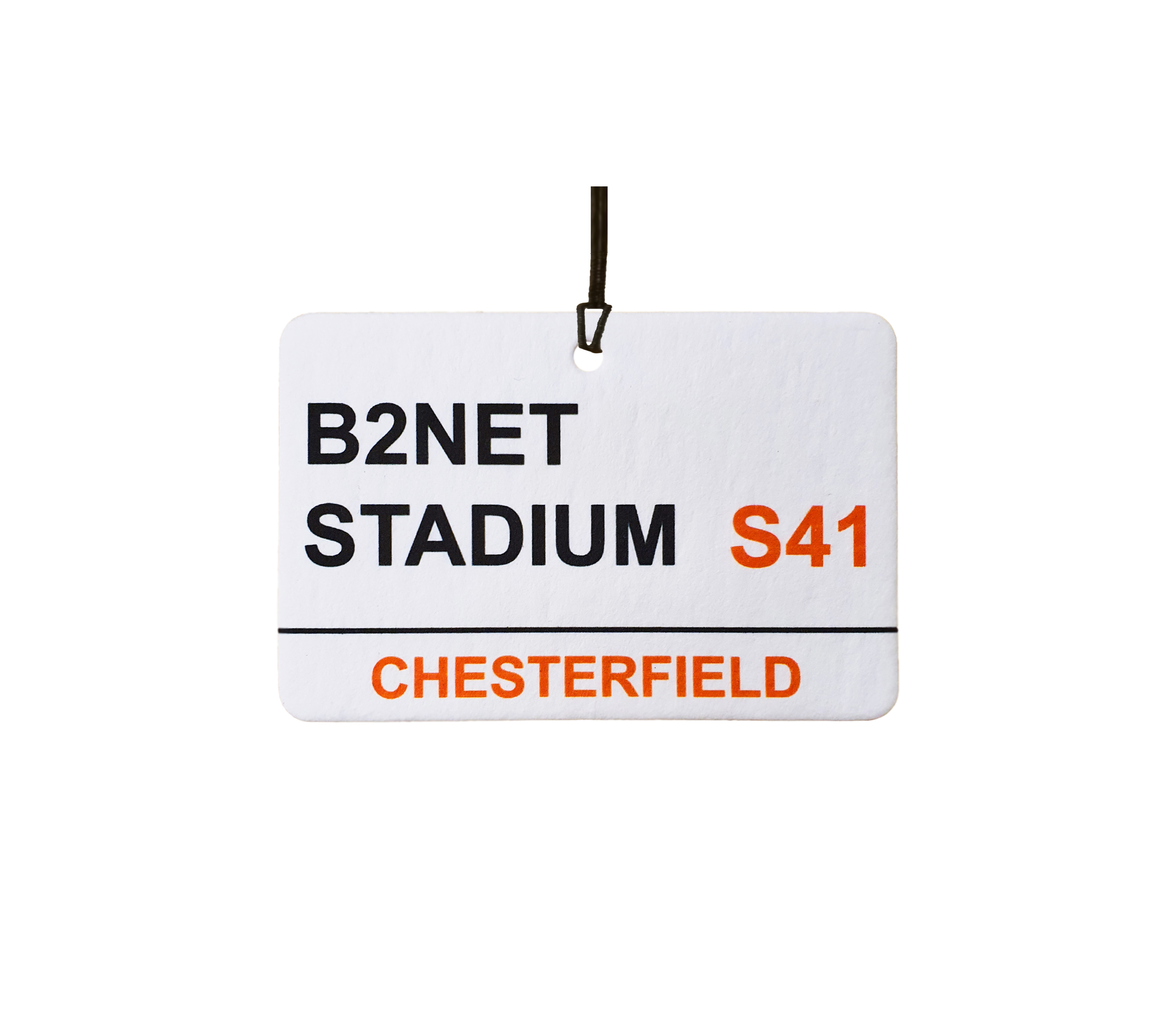 Chesterfield / B2Net Stadium Street Sign