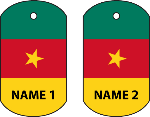 Personalised Cameroon Dog Tag
