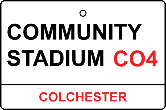 Colchester / Community Stadium Street Sign