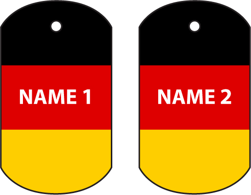 Personalised Germany Dog Tag