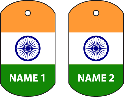 Personalised India Dog Tag