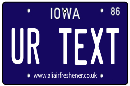 Personalised Iowa License Plate