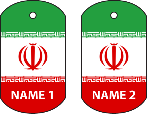 Personalised Iran Dog Tag