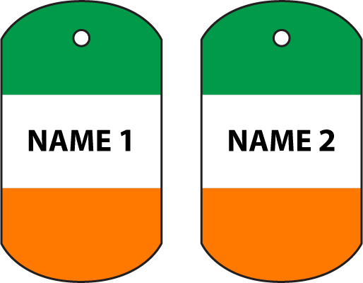 Personalised Ireland Dog Tag