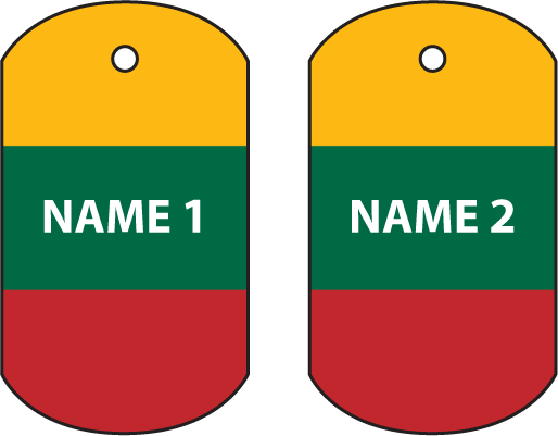 Personalised Lithuania Dog Tag