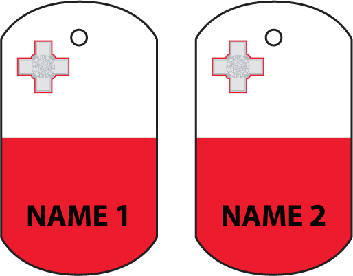 Personalised Malta Dog Tag