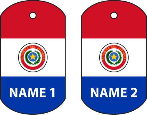 Personalised Paraguay Dog Tag