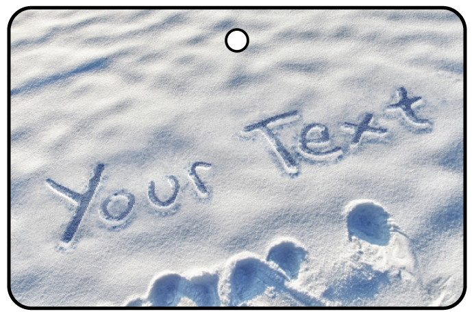 Personalised Snow Writing