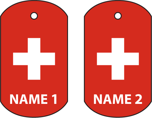 Personalised Switzerland Dog Tag