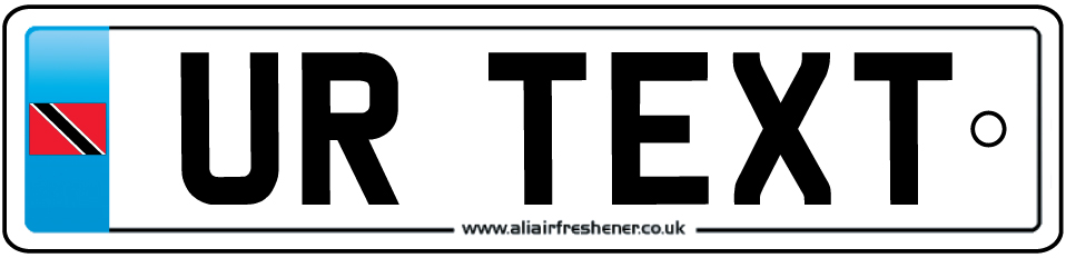 Personalised Trinidad & Tobago Number Plate