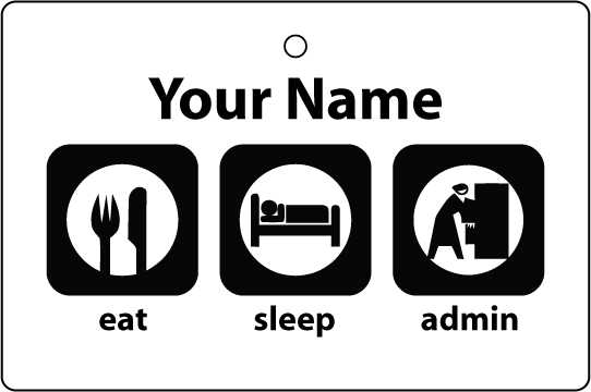 Personalised Eat Sleep Admin