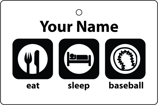 Personalised Eat Sleep Baseball