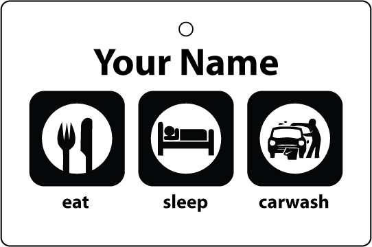 Personalised Eat Sleep Car Wash