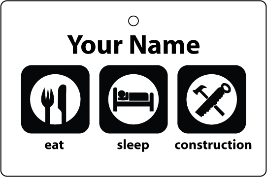 Personalised Eat Sleep Construction
