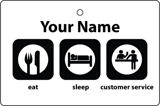 Personalised Eat Sleep Customer Service