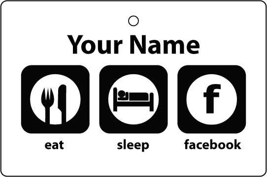 Personalised Eat Sleep Facebook