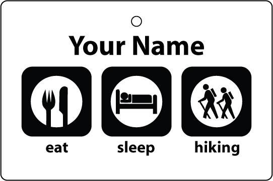 Personalised Eat Sleep Hiking